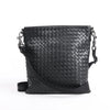 Bottega Veneta VN Nappa Intrecciato Crossbody Messenger Bag in Black Secondhand