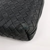 Bottega Veneta Nodini Intrecciato Leather Crossbody Bag in Black Secondhand