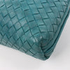 Bottega Veneta Nodini Intrecciato Leather Crossbody Bag in Green Secondhand