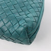 Bottega Veneta Nodini Intrecciato Leather Crossbody Bag in Green Secondhand