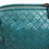 Bottega Veneta Nodini Intrecciato Leather Crossbody Bag in Green Secondhand