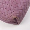 Bottega Veneta Nodini Intrecciato Leather Crossbody Bag in Purple Secondhand