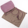 Bottega Veneta Nodini Intrecciato Leather Crossbody Bag in Purple Secondhand