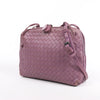 Bottega Veneta Nodini Intrecciato Leather Crossbody Bag in Purple Secondhand