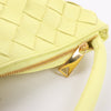 Bottega Veneta Intrecciato Medium Turns Pouch Leather Shoulder bag in Yellow Secondhand