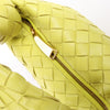 Bottega Veneta Intrecciato Mini Jodie Leather Handbag in Yellow-Green Secondhand