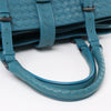 Bottega Veneta Intrecciato Roma Leather Handbag in Blue Secondhand