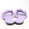 Bottega Veneta Lido Intrecciato Leather Sandals in Purple, Size 37 EU Secondhand