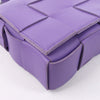 Bottega Veneta Maxi Intrecciato Cassette Leather Shoulder Bag in Purple Secondhand