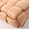 Bottega Veneta Padded Cassette Maxi Intrecciato Leather Shoulder Bag in Beige Secondhand