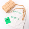 Bottega Veneta Padded Cassette Maxi Intrecciato Leather Shoulder Bag in Beige Secondhand