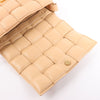 Bottega Veneta Padded Cassette Maxi Intrecciato Leather Shoulder Bag in Beige Secondhand