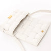 Bottega Veneta Padded Cassette Maxi Intrecciato Leather Shoulder Bag in Ecru Secondhand