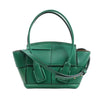 Bottega Veneta Arco Mini Leather Maxi Intrecciato 2Way Handbag in Green Secondhand