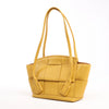 Bottega Veneta Mini Arco Maxi Intrecciato Leather Handbag in Yellow Secondhand