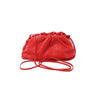Bottega Veneta Mini The Pouch Leather Crossbody bag in Red Secondhand