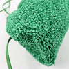 Bottega Veneta The Pouch Mini Raffia x Leather Crossbody bag in Green Secondhand