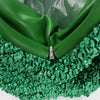 Bottega Veneta The Pouch Mini Raffia x Leather Crossbody bag in Green Secondhand