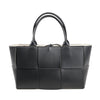 Secondhand Bottega Veneta The Arco Maxi Intrecciato Leather Handbag in Black