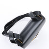 Bottega Veneta Box Calfskin Nappa Clip Shoulder Bag in Black Secondhand