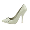 Bottega Veneta Leather Pumps Light Green Ribbon in Size 41 EU Secondhand