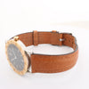 Secondhand Bvlgari Bvlgari Bvlgari BB33 SGL L 238436 SS YG Leather QZ Watch with Black Dial