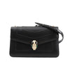 BVLGARI Serpenti Forever Leather Chain Shoulder Bag in Black Secondhand