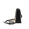 BVLGARI Serpenti Forever Leather Chain Shoulder Bag in Black Secondhand
