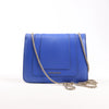 BVLGARI Serpenti Forever Leather Chain Shoulder Bag in Blue Secondhand