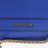 BVLGARI Serpenti Forever Leather Chain Shoulder Bag in Blue Secondhand