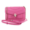 Secondhand BVLGARI Serpenti Forever Leather Crossbody Bag in Pink