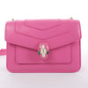 Secondhand BVLGARI Serpenti Forever Leather Crossbody Bag in Pink