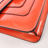 BVLGARI Serpenti Forever Patent Leather Chain Shoulder Bag in Orange Secondhand
