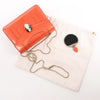BVLGARI Serpenti Forever Patent Leather Chain Shoulder Bag in Orange Secondhand