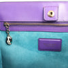 BVLGARI Serpenti Leather 2Way Handbag in Purple Secondhand