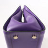 BVLGARI Serpenti Leather 2Way Handbag in Purple Secondhand