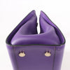 BVLGARI Serpenti Leather 2Way Handbag in Purple Secondhand