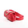 BVLGARI Serpenti Leather Chain Crossbody Bag in Red Secondhand