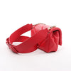 BVLGARI Serpenti Leather Chain Crossbody Bag in Red Secondhand