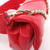BVLGARI Serpenti Leather Chain Crossbody Bag in Red Secondhand