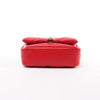 BVLGARI Serpenti Leather Chain Crossbody Bag in Red Secondhand