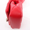 BVLGARI Serpenti Leather Chain Crossbody Bag in Red Secondhand