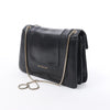 BVLGARI Serpenti Leather Chain Crossbody Bag in Black Secondhand