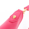 BVLGARI Serpenti Leather Shoulder Bag in Pink Secondhand
