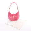 BVLGARI Serpenti Leather Shoulder Bag in Pink Secondhand