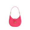 BVLGARI Serpenti Leather Shoulder Bag in Pink Secondhand