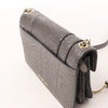 BVLGARI Serpenti Leather Chain Crossbody Bag in Gray Secondhand