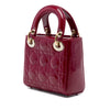 Secondhand Dior Mini Patent Cannage Lady Dior