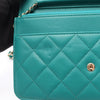 Secondhand Chanel CC Quilted Lambskin Wallet On Chain