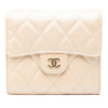 Chanel CC Quilted Iridescent Lambskin Compact Wallet Secondhand